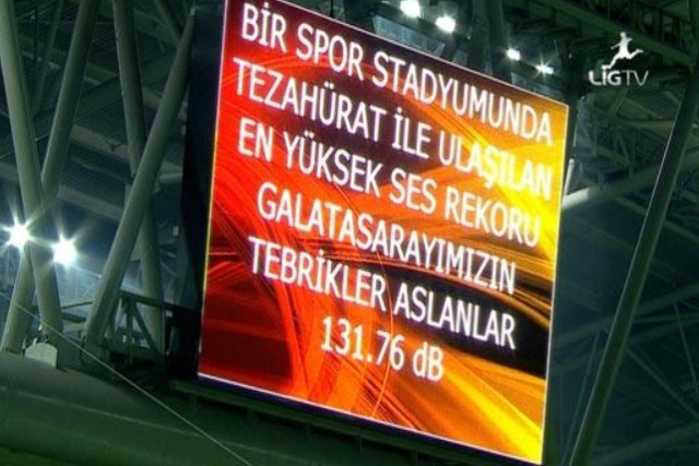 Desibel rekoru hangi takımda?
