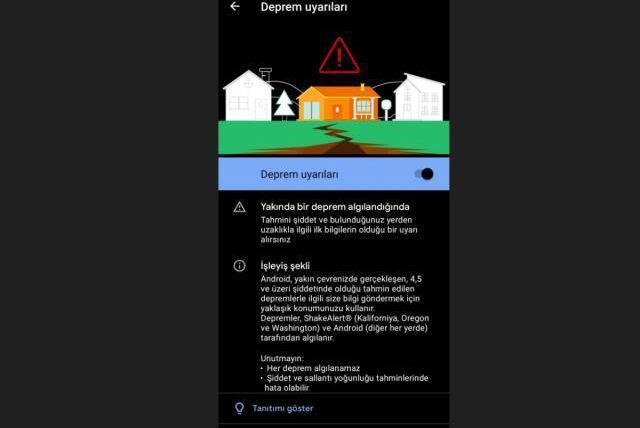 Google deprem uyarı sistemi nasıl açılır? İOS ve Android Google deprem uyarı sistemi çalışır?