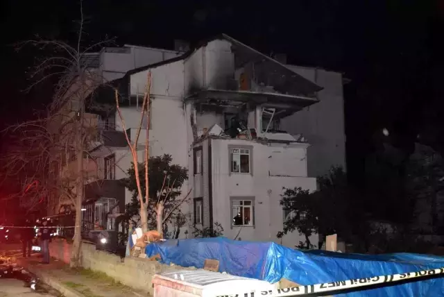 Doğal gaz patlamasının yaşandığı o anlar güvenlik kamerasında