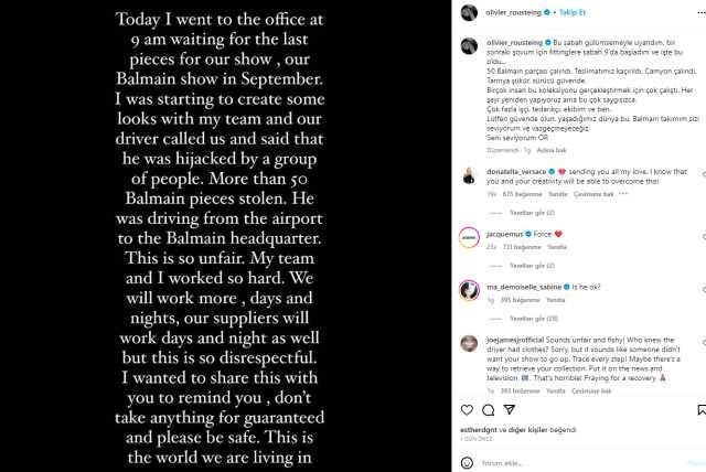 Paris Moda Haftası'nda sergilenecek koleksiyon çalındı