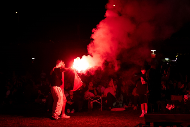 Türkiye-Almanya EuroBasket 2025 Finali Atatürk Orman Çiftliği'nde kurulan dev ekrandan izlendi