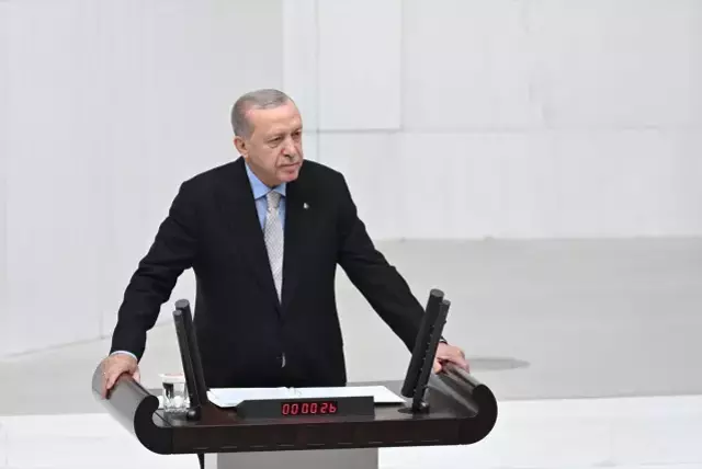 Meclis açılış konuşmasından bir kare
