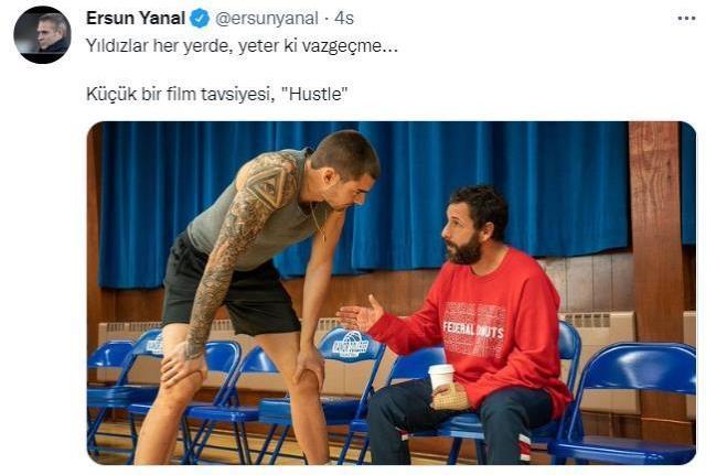 Ersun Yanal'ın film önerdiği sosyal medya paylaşımına beğeni yağıyor