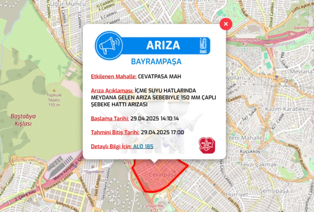 İstanbul BAYRAMPAŞA su kesintisi! 29-30 Nisan İSKİ Bayrampaşa su kesintisi ne zaman bitecek, sular ne zaman gelecek?
