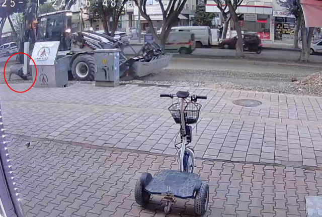 Kaza yerinden görüntü