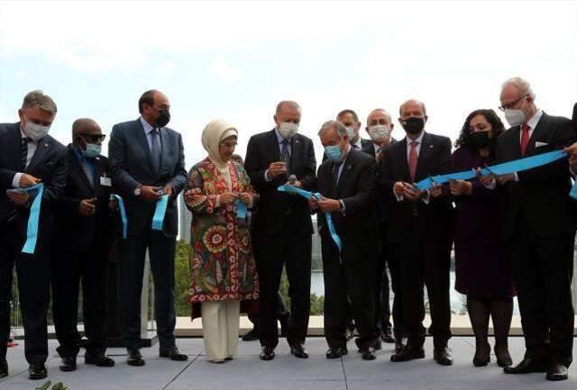 ABD'deki Türkevi açılışında ilginç anlar! Ali Erbaş'ın duası sırasında BM sekreteri Guterres de el açtı