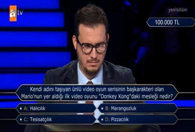 (Kendi adını taşıyan ünlü video oyun serisinin...) Kim Milyoner Olmak İster 19 Aralık Sorusu Cevabı Nedir? Milyoner (9. soru) 100 Bin TL'lik soru!