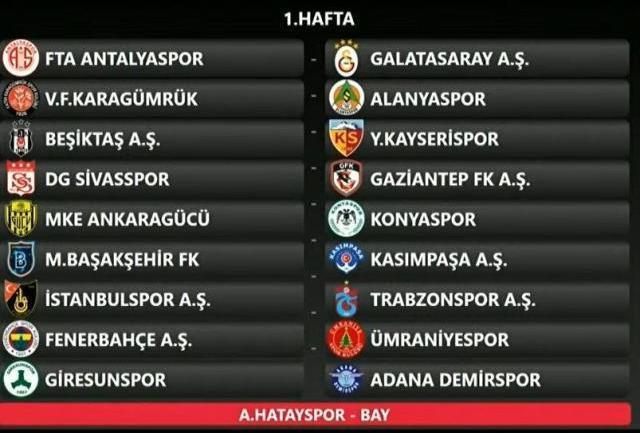 Süper Lig'de 2022-2023 sezonun fikstürü çekildi! İşte derbilerin oynanacağı haftalar