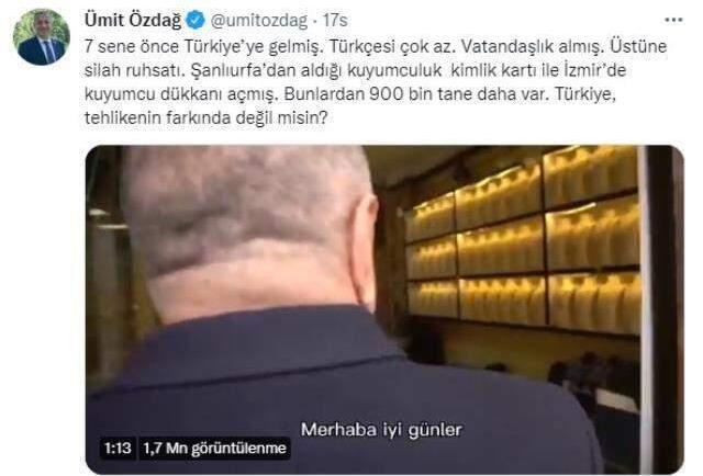 Polisliğe soyunan Ümit Özdağ Suriyeli esnafa kimlik ve ruhsat sordu