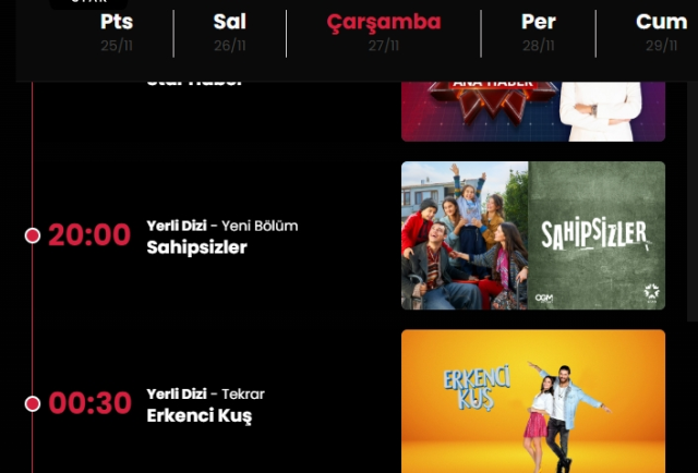 Sahipsizler bugün yayınlanmayacak mı?