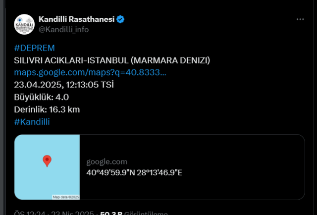 İstanbul'da deprem! Deprem ne zaman oldu?