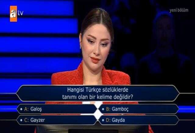 (Hangisi Türkçe sözlüklerde tanımı olan bir...) Kim Milyoner Olmak İster 14 Ocak Sorusu Cevabı Nedir? Kim Milyoner Olmak İster 100 Bin TL'lik soru!