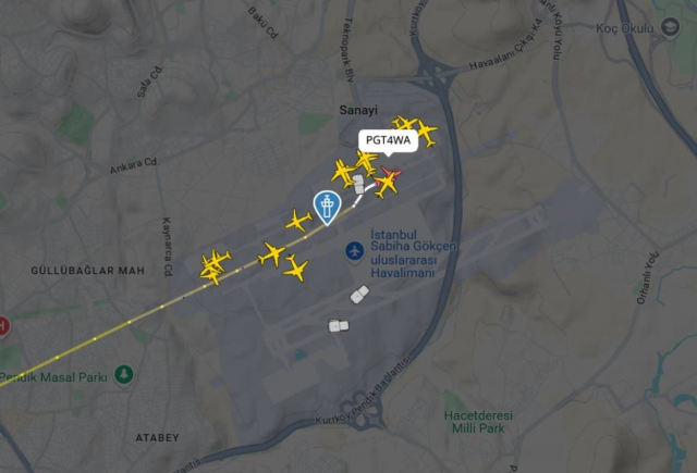 Pistteki ölü tavşan Sabiha Gökçen Havalimanı'nı karıştırdı