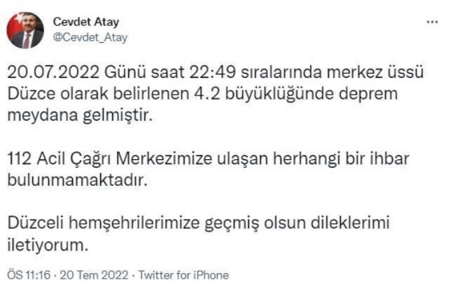 Düzce'deki deprem paniğe neden oldu! Sarsıntıdan korkan vatandaşlar iki ilde kendini sokağa attı