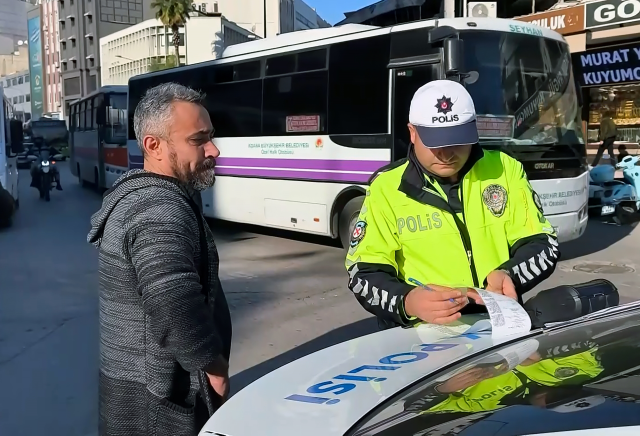 Yazılan cezaya sinirlenen şoför hatada ısrar etti