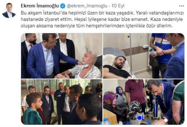 Konserde olduğu iddia edilmişti! İmamoğlu'nun, metrobüs kazasının olduğu akşam Ahmet Davutoğlu'nu ziyaret ettiği ortaya çıktı