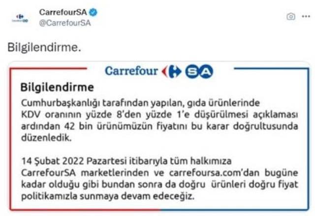 Son Dakika: Türkiye'nin önde gelen zincir marketleri yüzde 7'lik KDV indirimini etiketlerine yansıttıklarını açıkladı