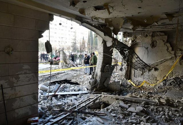 İsrail'in Şam'a Yönelik Füze Saldırısında Pek Çok Bina Hasar Aldı