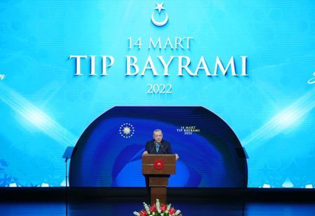 Son Dakika: Cumhurbaşkanı Erdoğan'dan 14 Mart Tıp Bayramı'nda sağlık çalışanları için 5 müjde