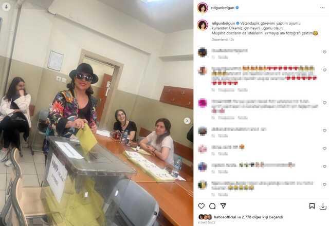 Ünlü isimler bir kez daha sandık başında! Kimi eşiyle kimi de bebeğiyle geldi