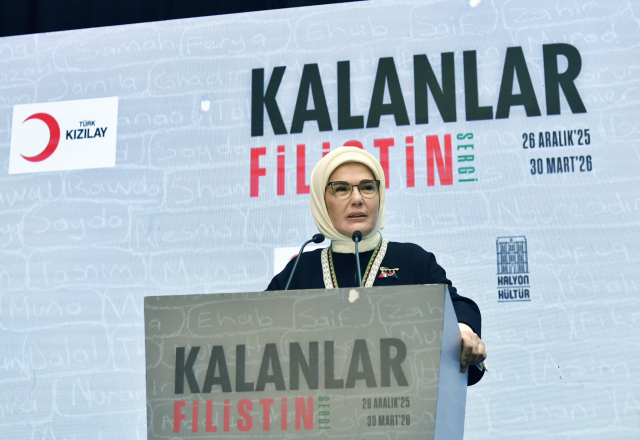 Emine Erdoğan, 'Kalanlar' Filistin Sergisi açılışında