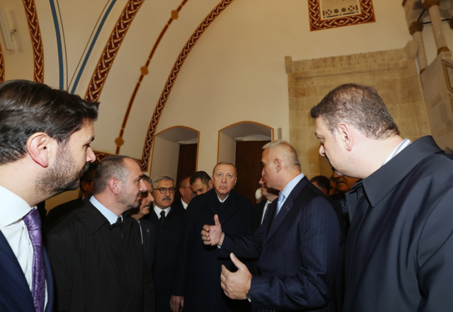 Erdoğan ve Bahçeli'den Hatay'da tarihi Meclis binası ve Habib-i Neccar Camii'ne ziyaret