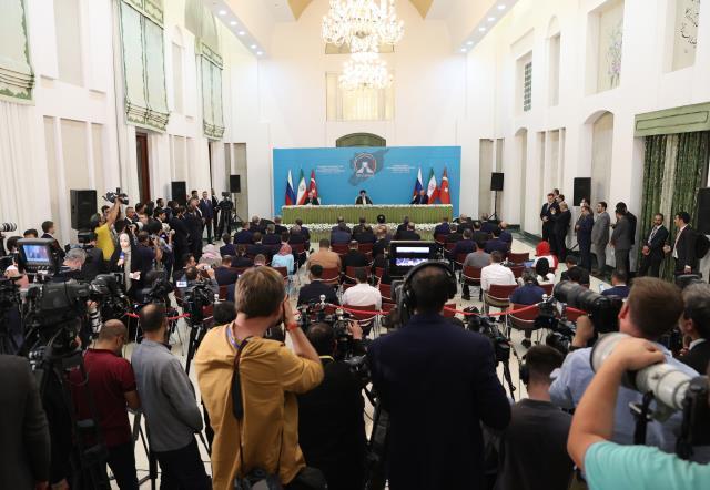 Erdoğan, Reisi ve Putin zirvesinden sonra 16 maddelik bildiri yayınlandı