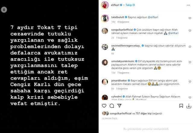 Eşi cezaevinde hayatını kaybeden Elif Karlı, kahreden detayı verdi: Hastalıklarından dolayı tutuksuz yargılanmasını talep etmiştik