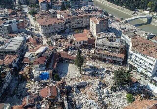 Bakan Soylu'nun 'Her iki konuttan biri yıkıldı' dediği Antakya'daki son durum havadan görüntülendi
