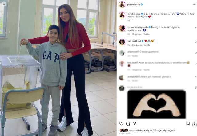 Ünlü isimler bir kez daha sandık başında! Kimi eşiyle kimi de bebeğiyle geldi
