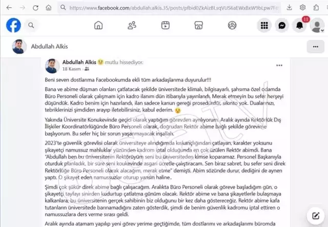 Kardeş torpili skandalı: İlan kaldırılmadı, suç bakın kime atıldı