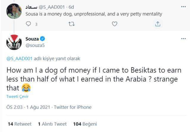 Josef de Souza'dan, 'Paranın köpeğisin' diyen takipçisine olay yanıt