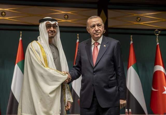 Son dakika! BAE Veliaht Prensi uzun yıllar sonra Türkiye'de! 9 alanda anlaşma imzalandı