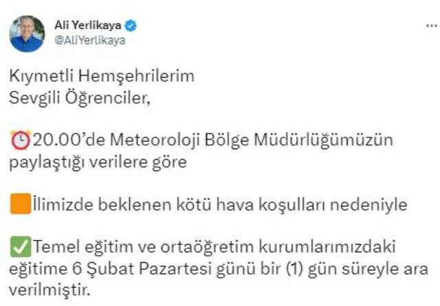 Son Dakika: İstanbul'da şiddetli kar yağışı beklentisi nedeniyle eğitime bir gün ara verildi