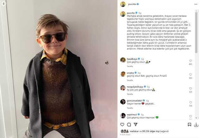 Fenomen yazar Pucca, 3. kattan düşen oğlunun ameliyat sonrası halini paylaştı