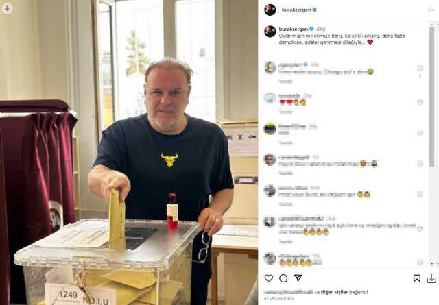 Ünlü isimler sandık başında! Paylaşımlar peş peşe geldi