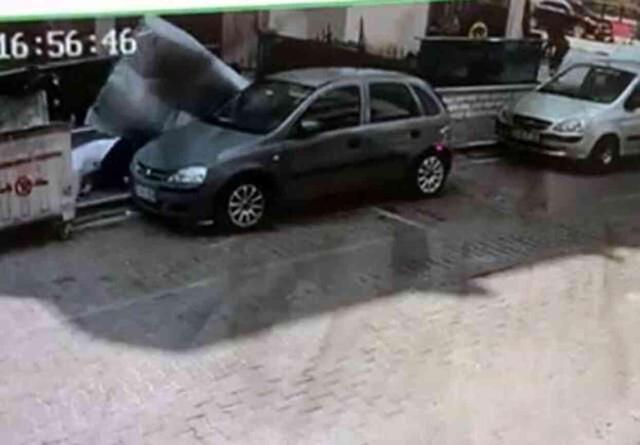 5'inci kattan üzerine 500 litrelik su deposu düştü! Mucize kurtuluş kamerada