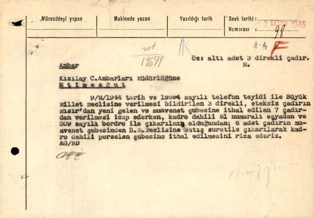 'Atatürk ve İnönü de çadır satışı yaptı' diyen Kınık, bu kez de belgeler paylaştı