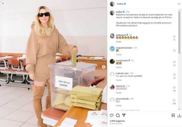 Ünlü isimler sandık başında! Paylaşımlar peş peşe geldi