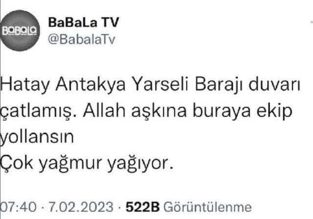 'Hatay'da baraj patladı' iddiasını ortaya atan Oğuzhan Uğur ve ekibine tepki yağıyor