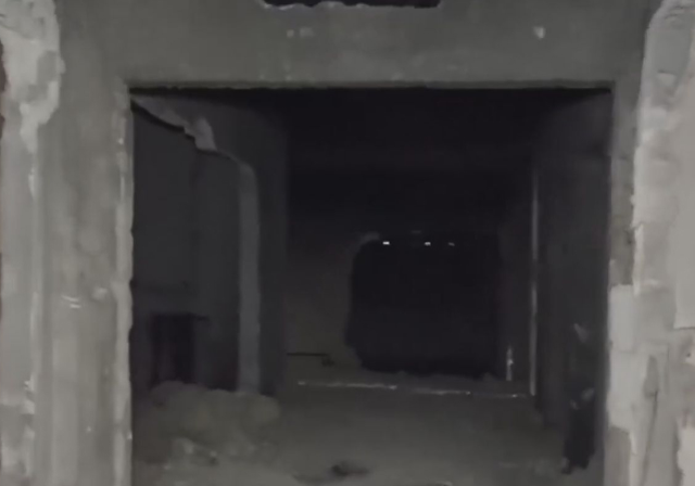 İlk kez görüntülendi! Halep'ten kovulan YPG, hastanenin altını tünel yapmış