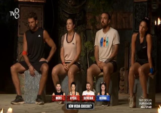 Survivor kim elendi? 26 Ocak Survivor All Star elenen isim kim oldu? Mert mi, Berna mı, Ayşıl mı, Sercan mı? Hangi isim elendi?