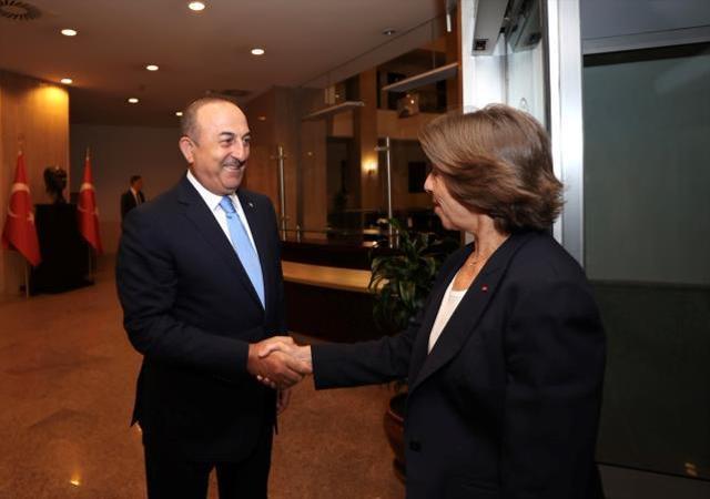 Çavuşoğlu'ndan Fransız gazetecinin sorusuna yanıt