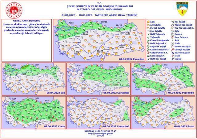 Meteoroloji yeni haftanın hava durumunu paylaştı! İstanbul dahil 26 ilde sağanak yağış bekleniyor