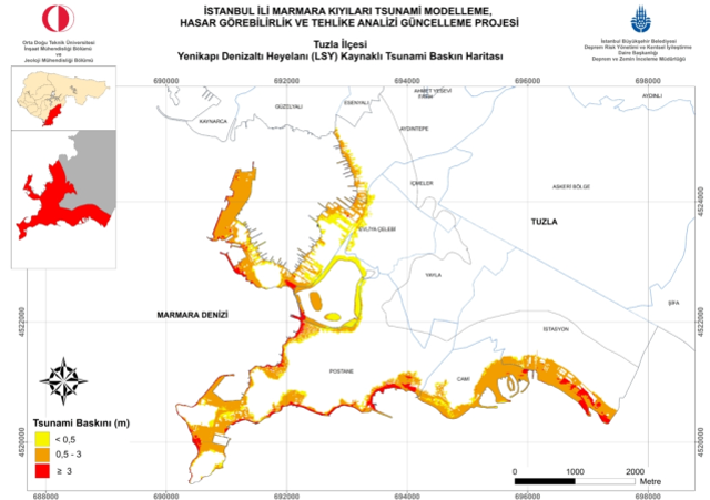 İstanbul'da tsunami riski taşıyan ilçeler hangileri?