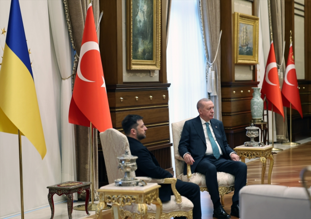 Erdoğan ile Zelenski Beştepe'de görüşüyor