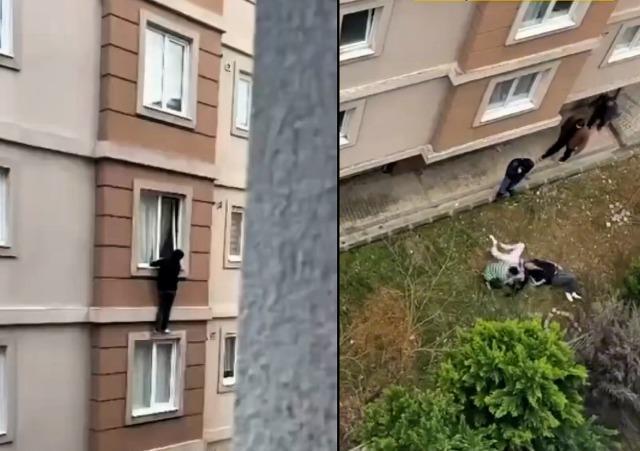 Ailelerine basılınca 4. kattan atlayan gençlerden haber var