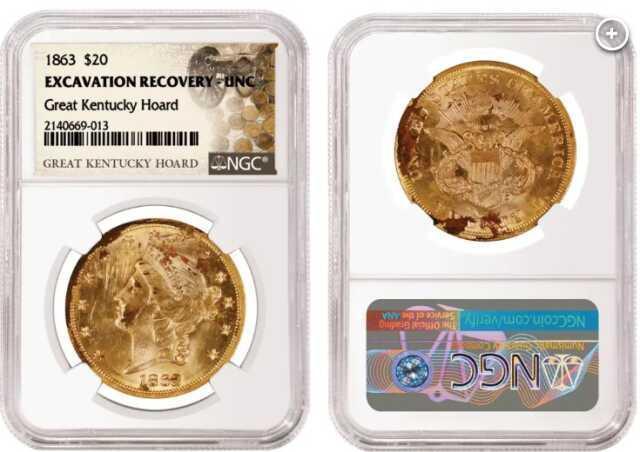 Kentucky'de iç savaş dönemine ait 700'den dazla altın sikke bulundu