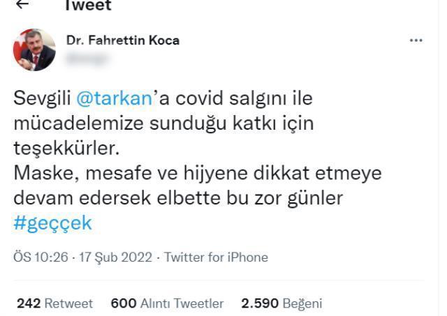Sahte Bakan Koca hesabının Tarkan paylaşımını canlı yayında okuyan Hande Fırat, sosyal medyanın diline düştü