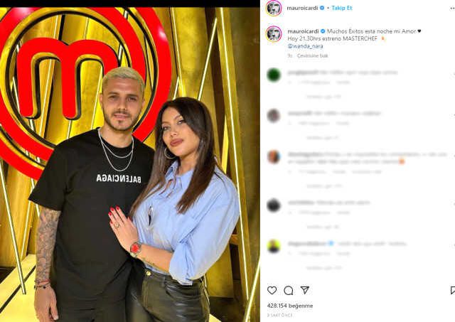 Masterchef'te sunuculuk yapacak! Icardi'nin Wanda Nara paylaşımına beğeni yağdı